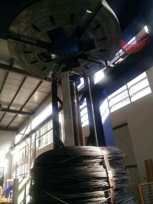 Wire Coils Compacting Automatic Wrapping Machine LLDPE Film