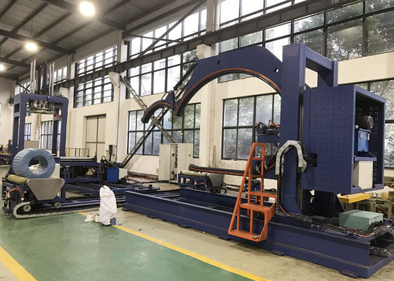 LLDPE film Wire Coil Wrapping Machine For Alloy Strip Aluminum Wire